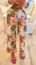 Olive Multi Floral Patchwork Pants