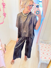 Black Lurex Pant Set