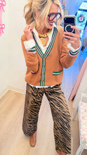 Mocha Zebra Scallop Pants