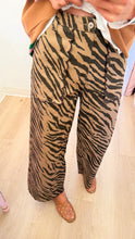 Mocha Zebra Scallop Pants