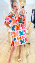 Uncle Frank Pink Multi Butterfly Shift Dress