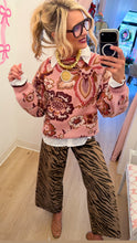 Mauve Multi Floral Print Sweater
