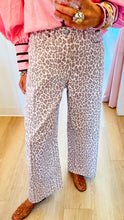 Cream Leopard Print Pants
