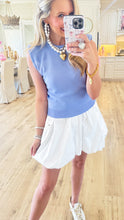 White Balloon Poplin Skirt
