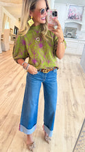 Ivy Jane Floral Vines Knit Top