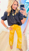 Yellow Bandana Print Wide Leg Pants