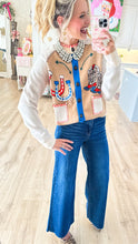THML Cream Western Embroidery Detail Cardigan