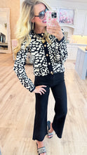 Black Printed Cardigan