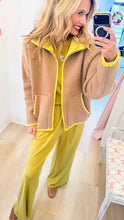 Golden Lime Brushed Knit Pant Set