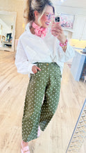RESTOCK Olive Polka Dot Bow Pants