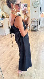 Black Drawstring Jumpsuit