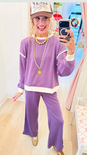 Light Eggplant Contrast Trim Scuba Set