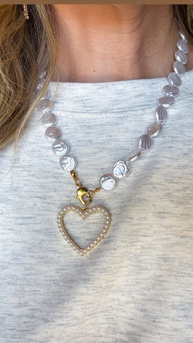 Pearl Heart Necklace