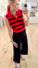 Lux Knit Black Wide Leg Cropped Pants