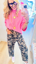Camo French Terry Barrel Pants