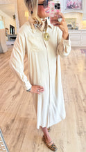 Taupe Button Up Maxi Shirt Dress
