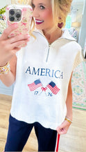 White America Sleeveless Sweater Top