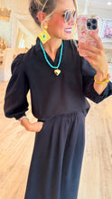 Black Wide Leg Lux Knit Pants