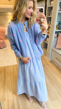 Light Blue and Pink Polka Dot Cardigan
