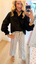 Black and White Stripe Pants