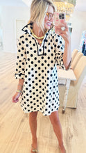 Deal of the day Black Polka Dot 3/4 Sleeve Mini Dress