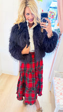 Ivy Jane Navy Faux Fur Jacket
