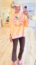 Orange Pumpkin Sequin Sweatshirt