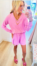 Deal of The Day Lilac Long Sleeve Short Set