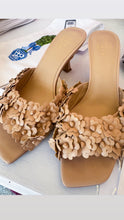 Nude Floral Heels
