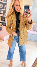 Gold Sequin Tweed Jacket