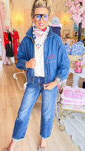 Ivy Jane USA Embroidered Bomber Jacket