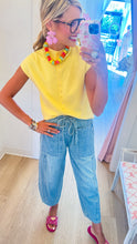 Denim Wide Leg Pants