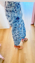 Floral Sequin Barrel Jeans