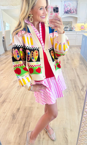 Queen of Sparkles Teacher Icon Cardigan