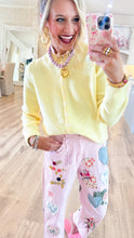 Butter Yellow Knit Sweater Cardigan