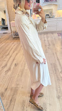 Taupe Button Up Maxi Shirt Dress
