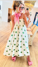 Green Polka Dot Maxi Dress