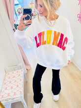 Lulu Mac White and Multi Color Sweatshirt