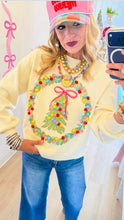 Cream Christmas Wreath Sweater