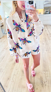 Queen of Sparkle Bee Sweatshirt