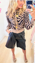 Zebra Print Cardigan