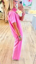 Pink Zip Scuba Pant Set