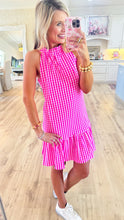 Pink Gingham Workout Dress