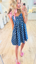 THML Denim Polka Dot Mini Dress