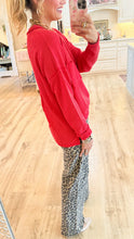 Ruby Ribbed Long Sleeve Drop Shoulder Top