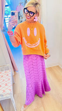 Coral Make Others Feel Loved Cropped Sweatshirt