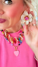 Pink Flower Earring