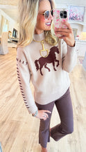 Latte Horse Knit Sweater