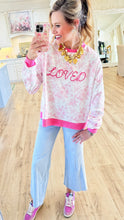 Pink Toile Loved Sweatshirt