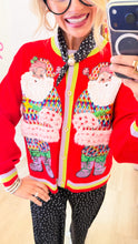 Queen of Sparkle Red Santa Cardigan
